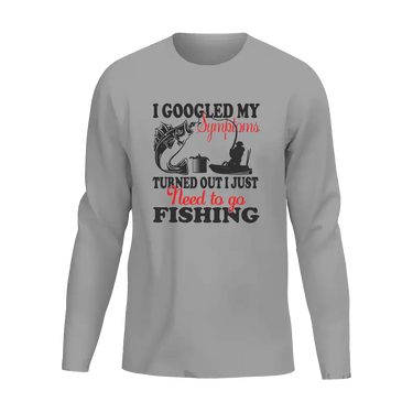 Fishing Symptoms Men Long Sleeve Shirt
